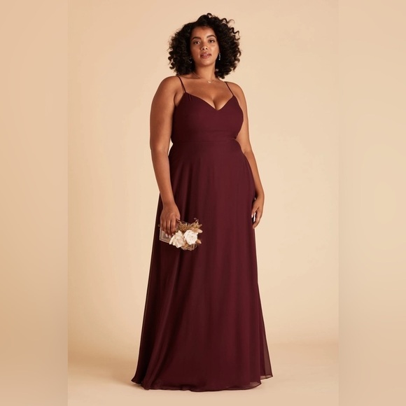 BIRDY GREY Devin Convertible Chiffon Dress In Cabernet - Picture 5 of 9